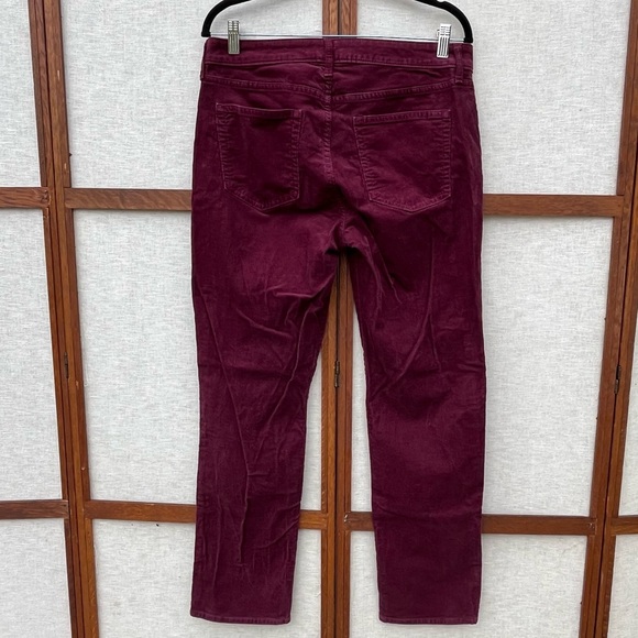 GAP Classic Straight Corduroy Pants Burgandy Red Pants - 12/31R - Picture 2 of 6